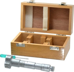 SPI - 2 to 2.4", 3.54" Gage Depth, Mechanical Inside Hole Micrometer - 0.0002" Graduation, 0.00025" Accuracy, Ratchet Stop Thimble - USA Tool & Supply