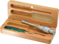 SPI - 0.35 to 0.425", 2" Gage Depth, Mechanical Inside Hole Micrometer - 0.0001" Graduation, 0.0001" Accuracy, Ratchet Stop Thimble - USA Tool & Supply