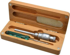 SPI - 0.275 to 0.35", 2" Gage Depth, Mechanical Inside Hole Micrometer - 0.0001" Graduation, 0.0002" Accuracy, Ratchet Stop Thimble - USA Tool & Supply