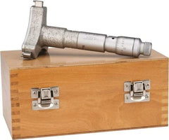 SPI - 3.2 to 3.6", 3.54" Gage Depth, Mechanical Inside Hole Micrometer - 0.0002" Graduation, 0.00025" Accuracy, Ratchet Stop Thimble - USA Tool & Supply