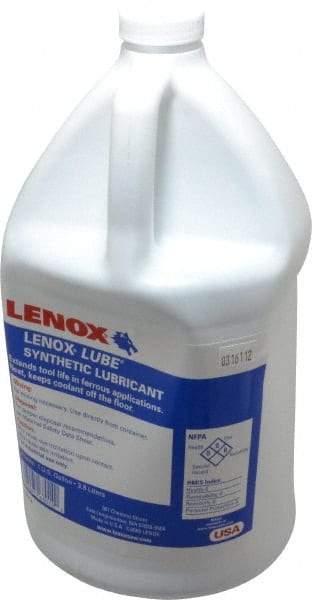 Lenox - Lenox Lube, 1 Gal Bottle Sawing Fluid - Synthetic - USA Tool & Supply