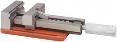 Value Collection - 4" Jaw Width, 4" Jaw Opening Capacity, 1" Jaw Height, Toolmaker's Vise - Flat Jaw, 9" OAL - USA Tool & Supply
