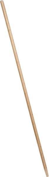 Weiler - 60 x 15/16" Wood Handle for Floor Brushes & Garage Brushes - Threaded Connection, Tan - USA Tool & Supply