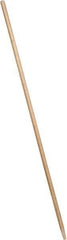 PRO-SOURCE - 60 x 1-1/8" Wood Handle for Outdoor Street Brooms & Window Brushes - Tapered Connection, Tan - USA Tool & Supply