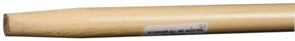 PRO-SOURCE - 48 x 7/8" Wood Handle for Push Brooms - Tapered Connection, Tan - USA Tool & Supply