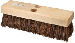 PRO-SOURCE - 2" Bristle Length, Palmyra Scrub Brush - 10" OAL, Tapered Handle, Hardwood Block - USA Tool & Supply