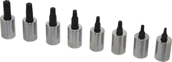 Proto - 8 Piece 3/8" Drive Torx Bit Socket Set - T15 to T50 Torx - USA Tool & Supply