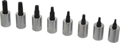 Proto - 8 Piece 3/8" Drive Torx Bit Socket Set - T15 to T50 Torx - USA Tool & Supply