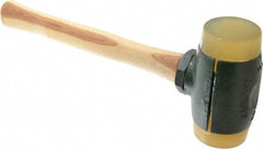 Garland - 6-1/2 Lb Head 2-3/4" Face Urethane Split Head Hammer with Faces - Wood Handle - USA Tool & Supply