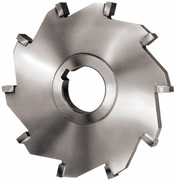 Made in USA - 6" Diam x 3/4" Width of Cut, 14 Teeth, Carbide Tipped Side Milling Cutter - Straight Teeth, Uncoated - USA Tool & Supply