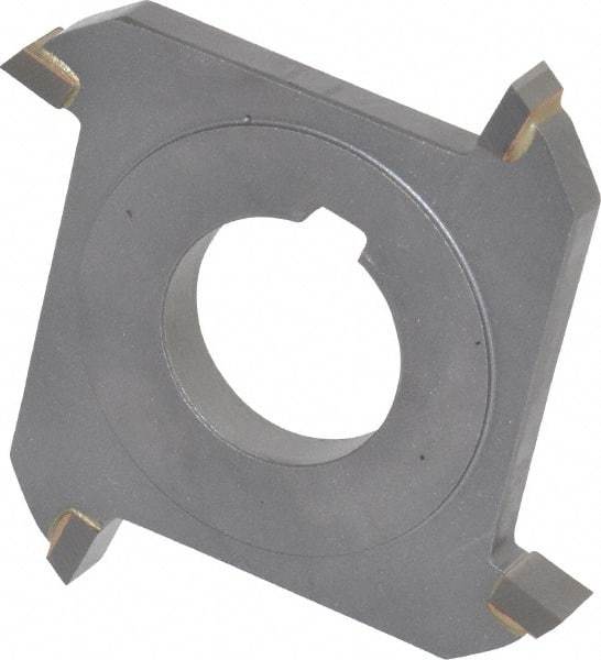 Made in USA - 3" Diam x 5/16" Width of Cut, 4 Teeth, Carbide Tipped Side Milling Cutter - Straight Teeth, Uncoated - USA Tool & Supply