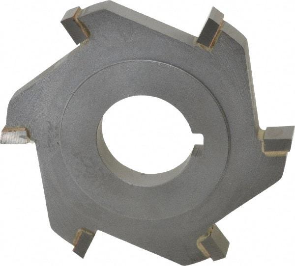 Made in USA - 3" Diam x 3/8" Width of Cut, 6 Teeth, Carbide Tipped Side Milling Cutter - Straight Teeth, Uncoated - USA Tool & Supply