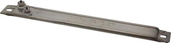 Value Collection - 14" OAL, 120 Volt, Offset Terminal, Stainless Steel High Density Strip Finned Heater - 500 Watt, 14 Watts per Sq In - USA Tool & Supply