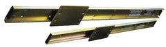 THK - 1,500mm OAL x 50mm Overall Width x 17mm Overall Height Roller Rail System - 100mm Between Holes, 6 x 7mm Hole Size - USA Tool & Supply