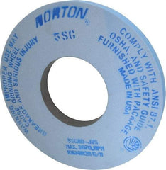 Norton - 12" Diam x 5" Hole x 1" Thick, J Hardness, 80 Grit Surface Grinding Wheel - Ceramic, Type 1, Medium Grade, 2,070 Max RPM, Vitrified Bond, No Recess - USA Tool & Supply