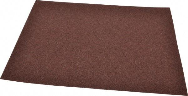 Norton - 50 Grit, Aluminum Oxide Sanding Sheet - 11" Long x 9" Wide, Coarse Grade, J Weighted Cloth Backing - USA Tool & Supply