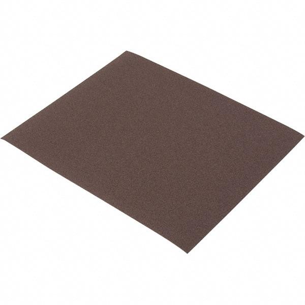 Norton - 120 Grit, Aluminum Oxide Sanding Sheet - 11" Long x 9" Wide, Fine Grade, J Weighted Cloth Backing - USA Tool & Supply