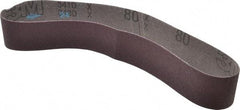 3M - 1-1/2" Wide x 24" OAL, 80 Grit, Aluminum Oxide Abrasive Belt - Aluminum Oxide, Medium, Coated, X Weighted Cloth Backing, Series 341D - USA Tool & Supply