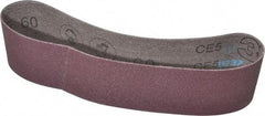 3M - 2" Wide x 18-15/16" OAL, 60 Grit, Aluminum Oxide Abrasive Belt - Aluminum Oxide, Medium, Coated, X Weighted Cloth Backing, Series 341D - USA Tool & Supply