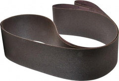 3M - 4" Wide x 132" OAL, 80 Grit, Aluminum Oxide Abrasive Belt - Aluminum Oxide, Medium, Coated, X Weighted Cloth Backing, Series 240D - USA Tool & Supply