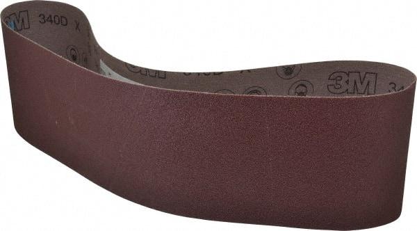 3M - 6" Wide x 48" OAL, 50 Grit, Aluminum Oxide Abrasive Belt - Aluminum Oxide, Coarse, Coated, X Weighted Cloth Backing, Series 340D - USA Tool & Supply