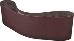 3M - 6" Wide x 48" OAL, 50 Grit, Aluminum Oxide Abrasive Belt - Aluminum Oxide, Coarse, Coated, X Weighted Cloth Backing, Series 340D - USA Tool & Supply