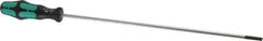 Wera - 398mm OAL Standard Slotted Screwdriver - Round Shank, Ergonomic Handle - USA Tool & Supply