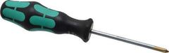 Wera - #1, 7" OAL, Standard Phillips Screwdriver - 3-1/8" Blade Length, Round Shank, Ergonomic Handle - USA Tool & Supply