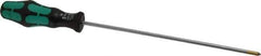 Wera - #1, 11-5/8" OAL, Standard Phillips Screwdriver - 8" Blade Length, Round Shank, Ergonomic Handle - USA Tool & Supply