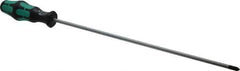 Wera - #2, 15-5/8" OAL, Standard Phillips Screwdriver - 12" Blade Length, Round Shank, Ergonomic Handle - USA Tool & Supply