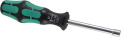 Wera - 3/16" Hollow Shaft Nutdriver - Ergonomic Handle, 6-1/4" OAL - USA Tool & Supply