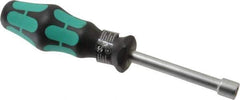Wera - 11/32" Hollow Shaft Nutdriver - Ergonomic Handle, 7-1/4" OAL - USA Tool & Supply