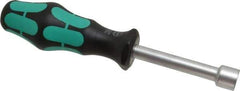 Wera - 1/2" Hollow Shaft Nutdriver - Ergonomic Handle, 7-3/4" OAL - USA Tool & Supply