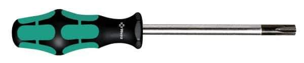 Wera - T40 Torx Driver - 5" Blade Length, 9-5/8" OAL, Ergonomic Handle - USA Tool & Supply