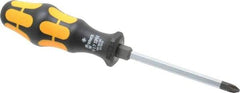 Wera - #2, 8" OAL, Demolition Phillips Screwdriver - 4" Blade Length, Hexagon Shank, Ergonomic Handle - USA Tool & Supply