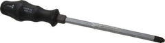 Wera - #4, 12-3/8" OAL, Demolition Phillips Screwdriver - 8" Blade Length, Hexagon Shank, Ergonomic Handle - USA Tool & Supply