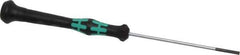 Wera - Electronic/Electrostatic Slotted Screwdriver - 80mm Blade Length, Round Shank, Ergonomic Handle - USA Tool & Supply