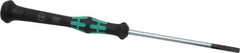 Wera - Electronic/Electrostatic Slotted Screwdriver - 80mm Blade Length, Round Shank, Ergonomic Handle - USA Tool & Supply