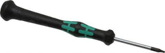 Wera - T6 Torx Driver - 1-9/16" Blade Length, 3-7/8" OAL, Micro Handle - USA Tool & Supply