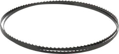 Starrett - 4 TPI, 6' 8" Long x 1/4" Wide x 0.025" Thick, Welded Band Saw Blade - Carbon Steel, Toothed Edge, Raker Tooth Set, Flexible Back, Contour Cutting - USA Tool & Supply