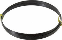 Starrett - 10 TPI, 8' 2-1/2" Long x 5/8" Wide x 0.032" Thick, Welded Band Saw Blade - Carbon Steel, Toothed Edge, Raker Tooth Set, Flexible Back, Contour Cutting - USA Tool & Supply