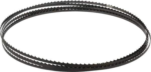 Starrett - 4 TPI, 12' 6" Long x 1/4" Wide x 0.025" Thick, Welded Band Saw Blade - Carbon Steel, Toothed Edge, Raker Tooth Set, Flexible Back, Contour Cutting - USA Tool & Supply
