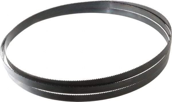 Starrett - 10 TPI, 7' 11" Long x 1/2" Wide x 0.025" Thick, Welded Band Saw Blade - Carbon Steel, Toothed Edge, Raker Tooth Set, Flexible Back, Contour Cutting - USA Tool & Supply