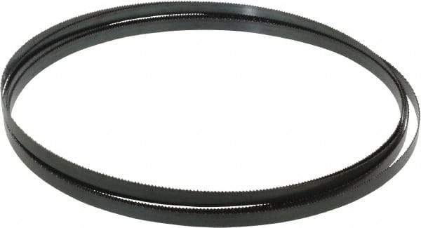 Starrett - 14 TPI, 12' Long x 3/8" Wide x 0.025" Thick, Welded Band Saw Blade - Carbon Steel, Toothed Edge, Raker Tooth Set, Flexible Back, Contour Cutting - USA Tool & Supply