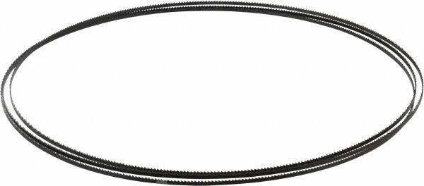 Starrett - 14 TPI, 7' 9" Long x 1/8" Wide x 0.025" Thick, Welded Band Saw Blade - Carbon Steel, Toothed Edge, Raker Tooth Set, Flexible Back, Contour Cutting - USA Tool & Supply
