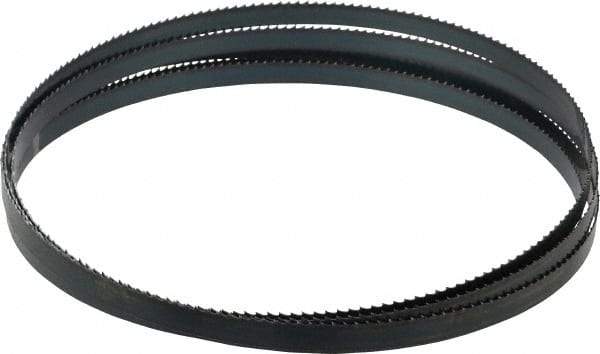 Starrett - 6 TPI, 12' 6" Long x 1/2" Wide x 0.025" Thick, Welded Band Saw Blade - Carbon Steel, Toothed Edge, Raker Tooth Set, Flexible Back, Contour Cutting - USA Tool & Supply