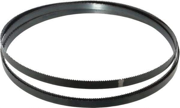 Starrett - 10 TPI, 12' 10" Long x 1/2" Wide x 0.025" Thick, Welded Band Saw Blade - Carbon Steel, Toothed Edge, Raker Tooth Set, Flexible Back, Contour Cutting - USA Tool & Supply