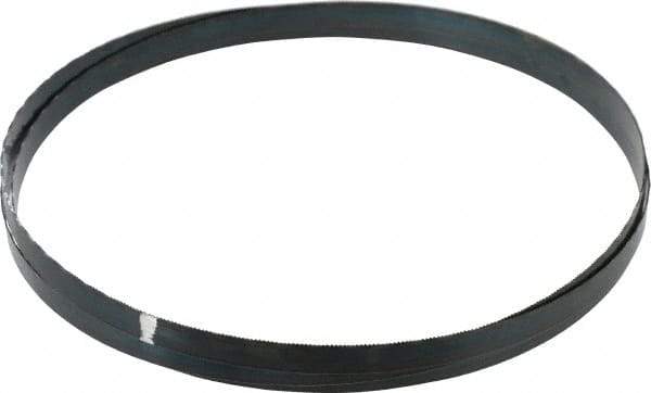 Starrett - 18 TPI, 7' 6" Long x 1/2" Wide x 0.025" Thick, Welded Band Saw Blade - Carbon Steel, Toothed Edge, Raker Tooth Set, Flexible Back, Contour Cutting - USA Tool & Supply