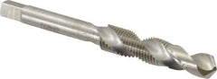 Interstate - 7/16-20 UNF, H3, 3-3/4" OAL, 0.3955" Drill Diam x 1" Drill Length, Combination Drill & Tap - 1-3/16" Thread Length, High Speed Steel - USA Tool & Supply