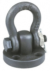 American Drill Bushing - 2,000 Lb Load Capacity Shackle Hoist Ring - 1/4 - 20 Thread, Alloy Steel - USA Tool & Supply